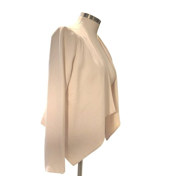 Lush Cream Waterfall Jacket Cascade Open Woman's Size Small Vr605 - Picture 5 of 14